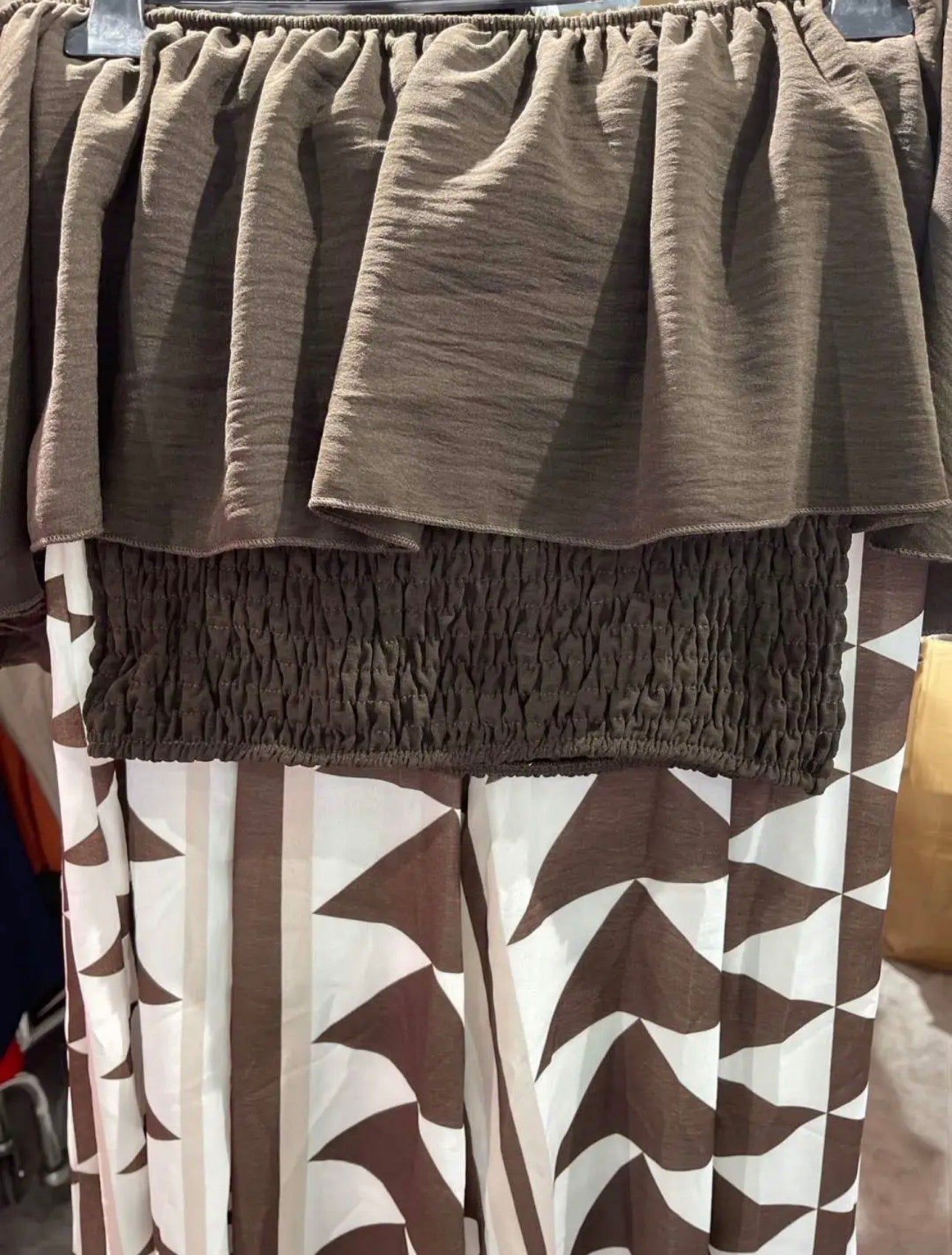 Conjunto Boho Geométrico Volante