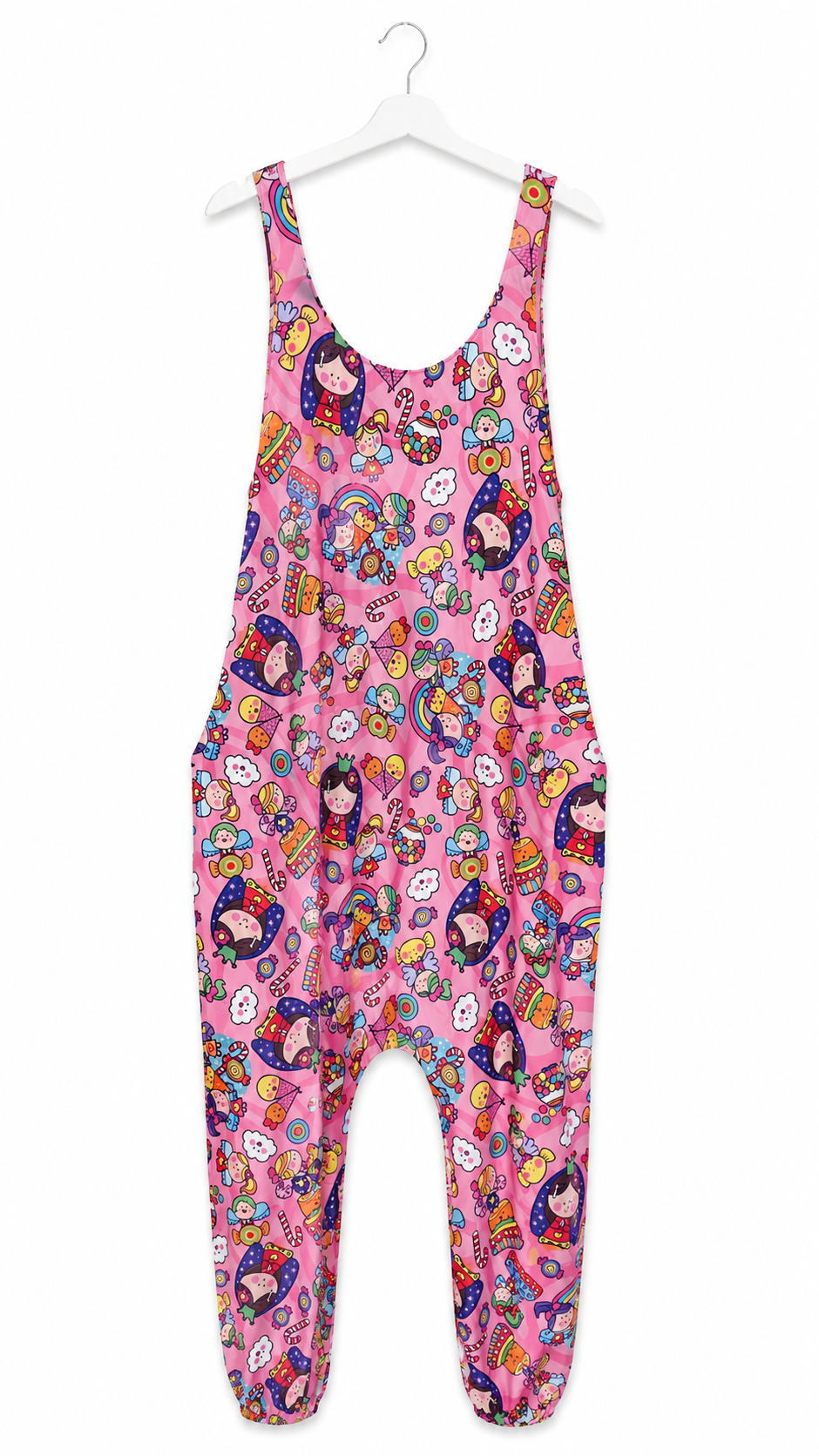 Mono Oversize de Licra Fría Estampado