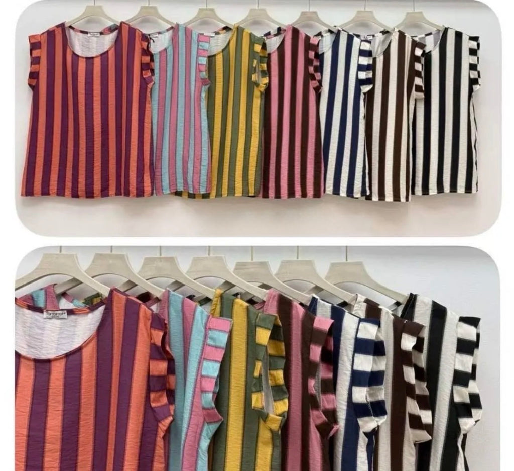 Blusa Rayas Verticales Mujer