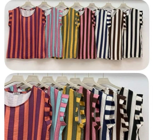 Blusa Rayas Verticales Mujer