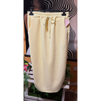 Falda Midi Urban Soft | Cintura Elástica y Cordón | Amarilla, Celeste, Negra y Beige