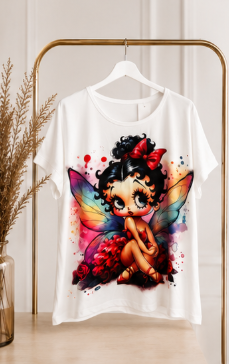 Camiseta curvy estampada "Fantasy Pop"