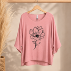 Blusa Curvy Flor Viscosa