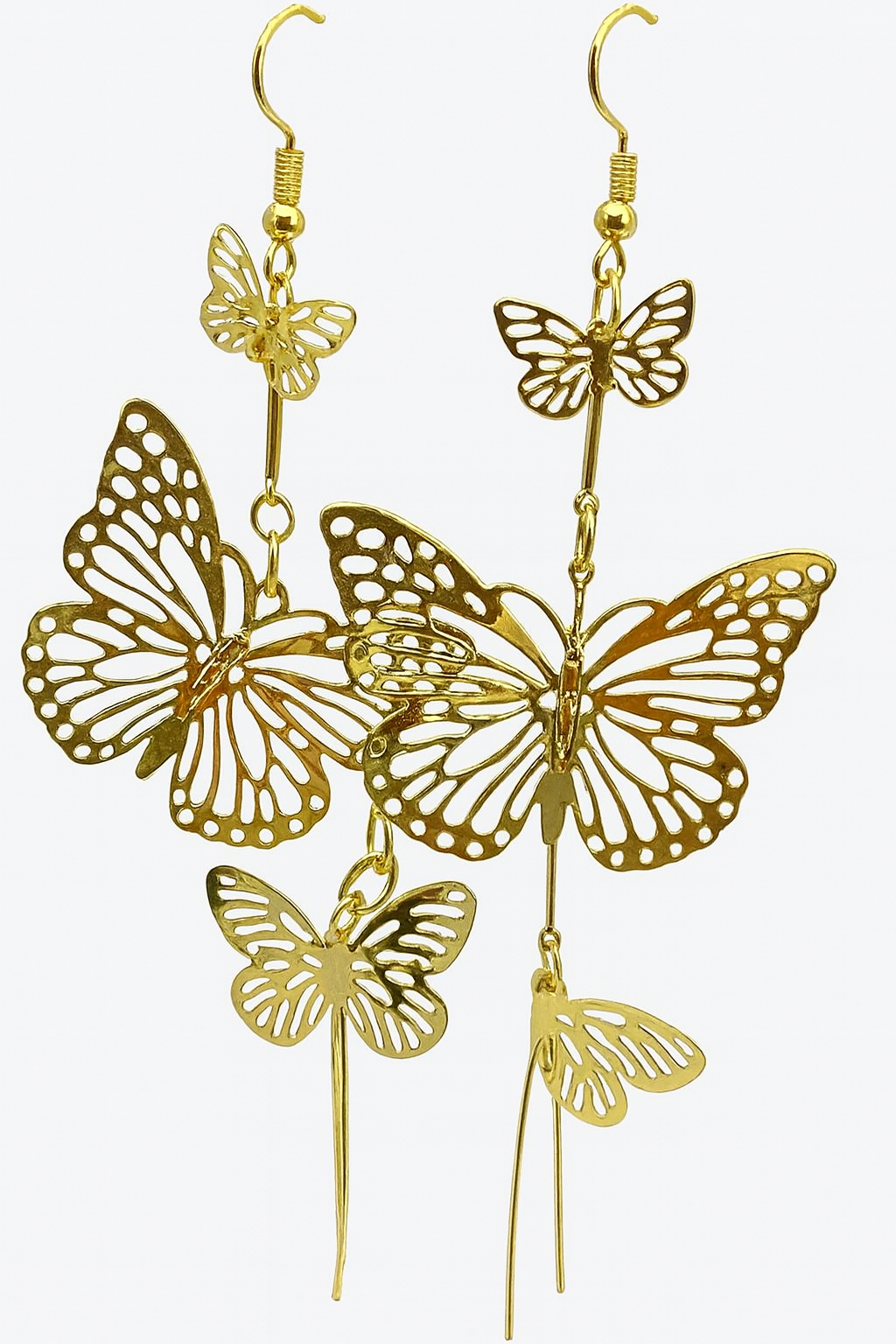 Pendientes Largos Mariposa – Diseño Elegante y Llamativo para Mujer