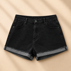 Short Vaquero Negro para Mujer – Tallas 36 a 44