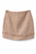 Falda Mini Tweed Perla Chic