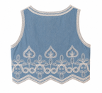 Chaleco Denim Boho Corazón