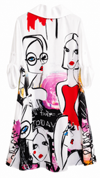 Vestido Camisero Pop Art Mujer