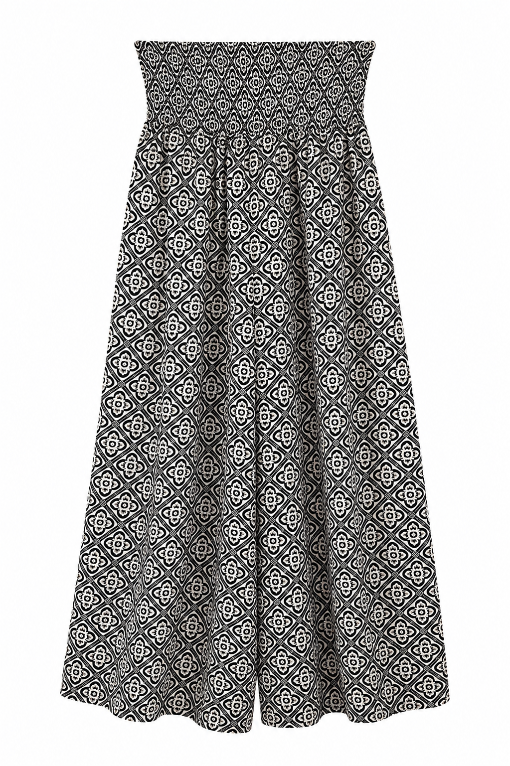 Pantalón Fluido Estampado Geométrico