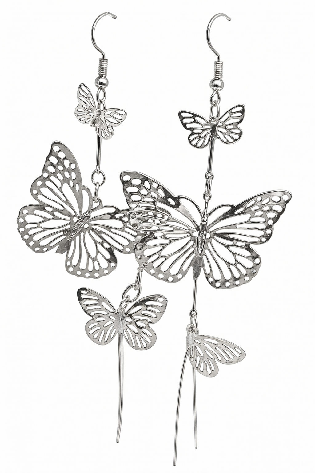 Pendientes Largos Mariposa – Diseño Elegante y Llamativo para Mujer