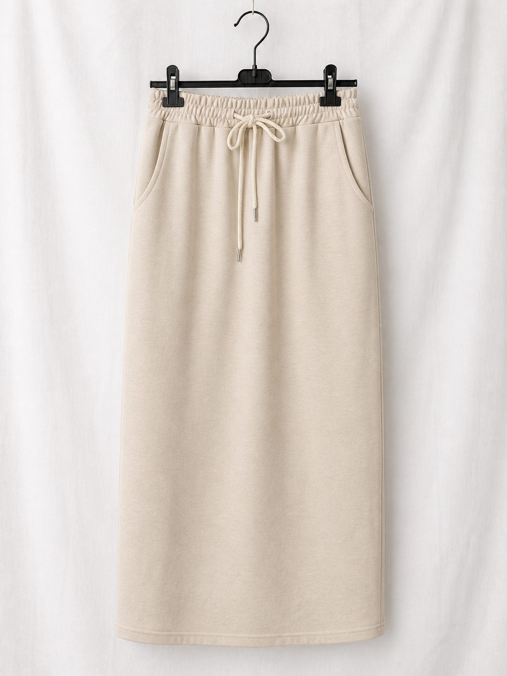 Falda Midi Urban Soft | Cintura Elástica y Cordón | Amarilla, Celeste, Negra y Beige