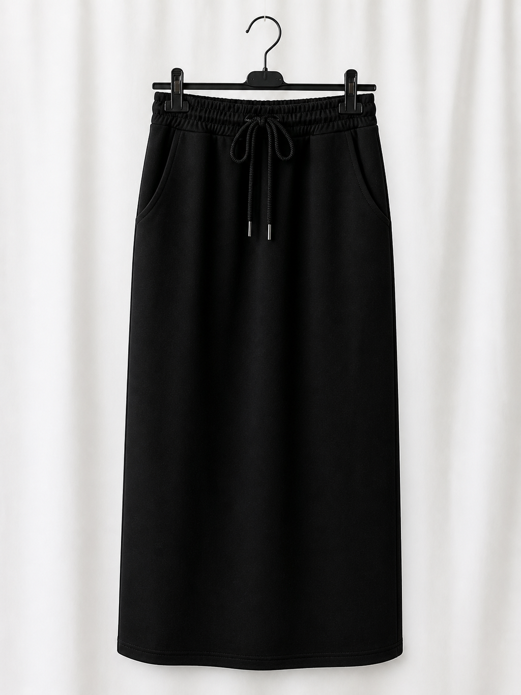 Falda Midi Urban Soft | Cintura Elástica y Cordón | Amarilla, Celeste, Negra y Beige
