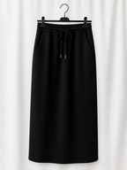 Falda Midi Urban Soft | Cintura Elástica y Cordón | Amarilla, Celeste, Negra y Beige