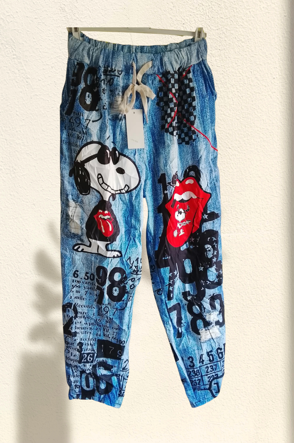 Pantalón Baggie Estampado – Cómodo, Elástico y con Estilo
