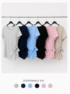 Camiseta Básica con Lazo Lateral