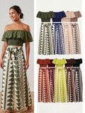 Conjunto Boho Geométrico Volante