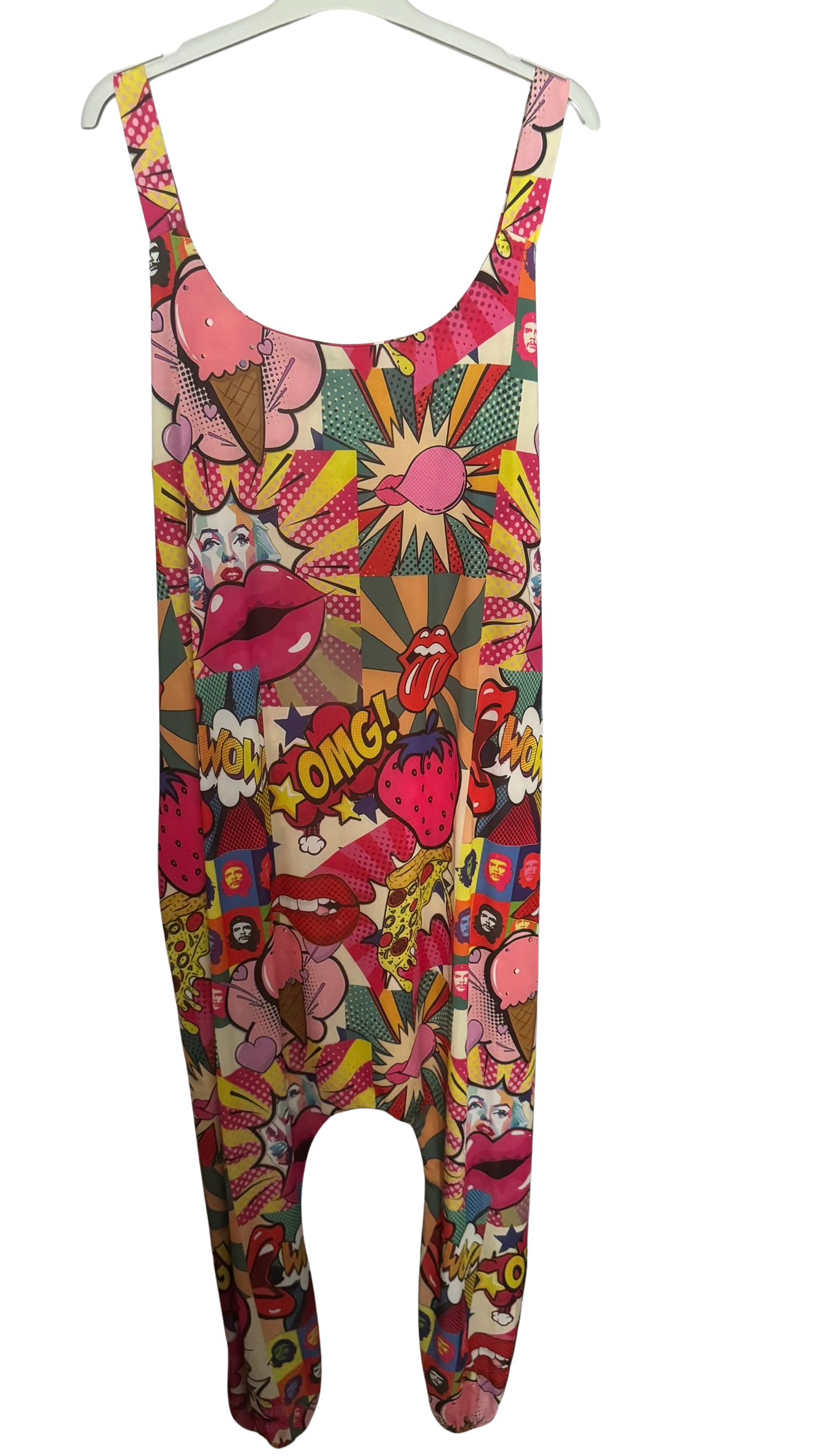 Mono Oversize de Licra Fría Estampado