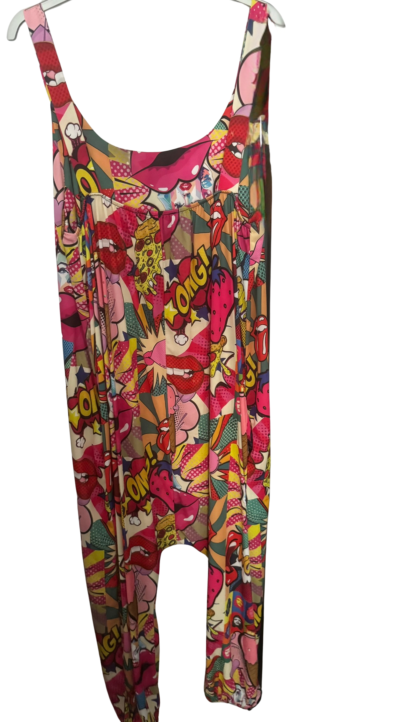 Mono Oversize de Licra Fría Estampado