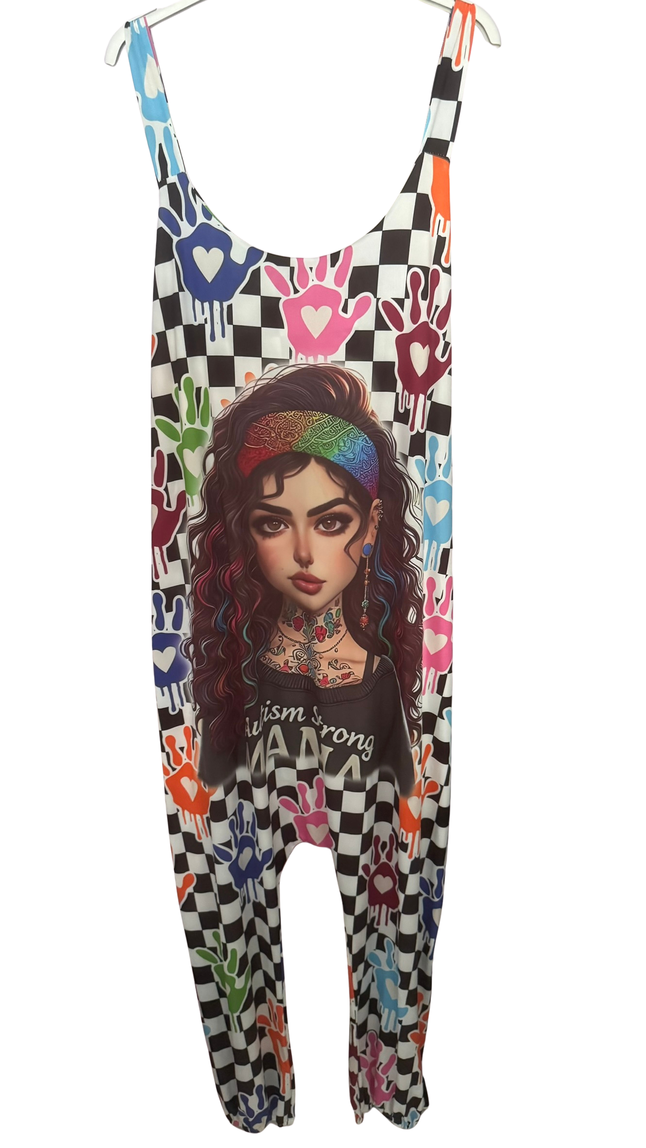 Mono Oversize de Licra Fría Estampado