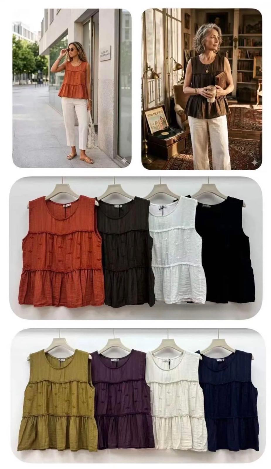 Top Fluido Boho – Sin Mangas